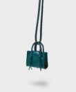 Mini Tote Bag Charm in Teal