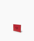 Eros Card Holder in Red Smooth Leather