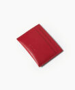 Eros Card Holder in Red Smooth Leather