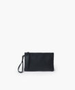 Slim Pochette in Black Grained Leather