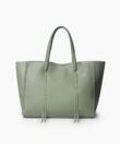 Tote in Sage Grained Leather