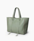Tote in Sage Grained Leather