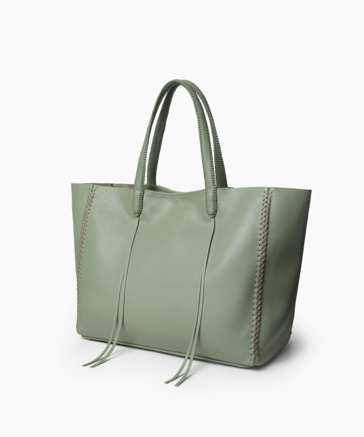 Tote in Sage Grained Leather