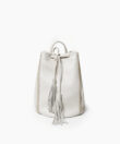 Backpack in Ivory Grained Leather