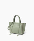 Mini Tote in Sage Grained Leather