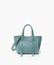 Mini Tote in Sky Grained Leather