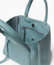Mini Tote in Sky Grained Leather