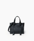 Ara Mini Tote in Black Grained Leather