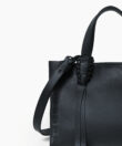 Ara Mini Tote in Black Grained Leather