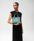 Ara Mini Tote in Sky Grained Leather