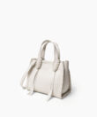 Ara Mini Tote in Ivory Grained Leather