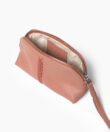 Vanity Case in Peach Grained Leather