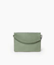 Maxi Pochette in Sage Grained Leather