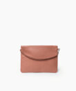 Maxi Pochette in Peach Grained Leather