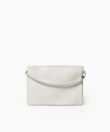 Maxi Pochette in Ivory Grained Leather