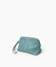 Maxi Vanity Case in Sky Grained Leather