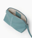 Maxi Vanity Case in Sky Grained Leather