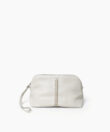 Maxi Vanity Case in Ivory Grained Leather