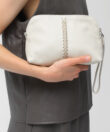 Maxi Vanity Case in Ivory Grained Leather