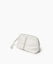 Maxi Vanity Case in Ivory Grained Leather