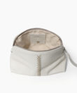 Maxi Vanity Case in Ivory Grained Leather