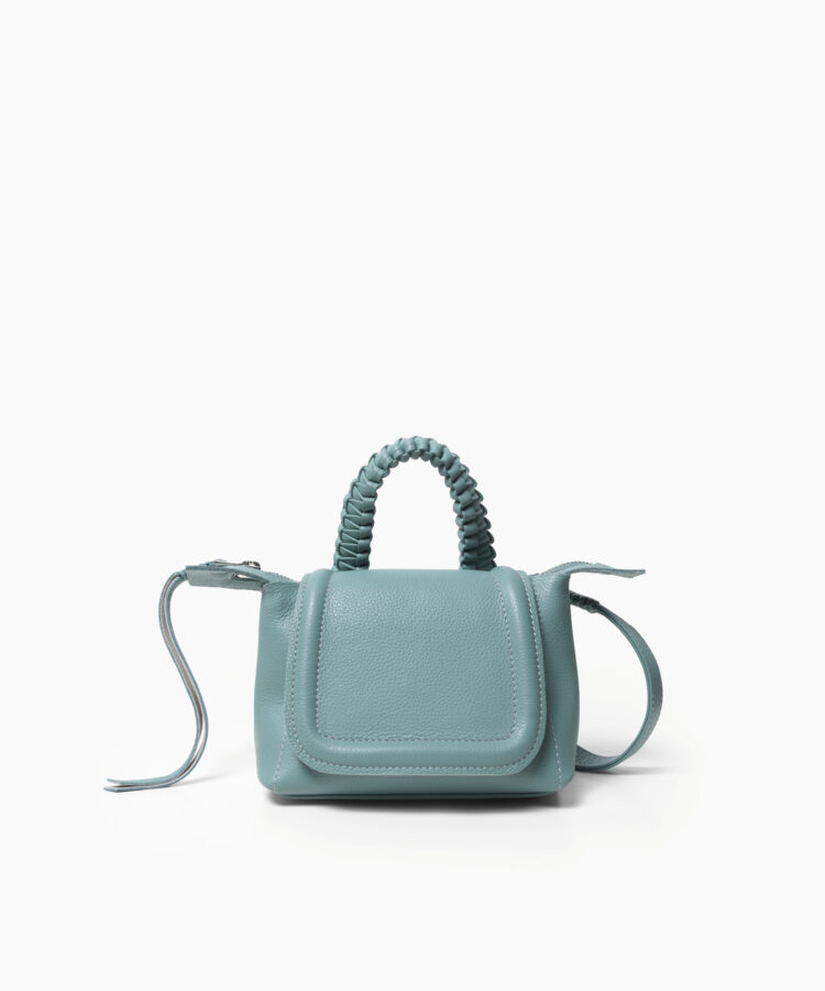 Mini Top Handle in Sky Grained Leather