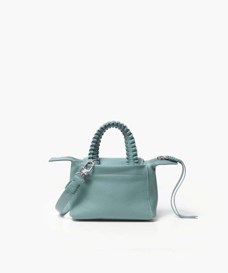 Mini Top Handle in Sky Grained Leather