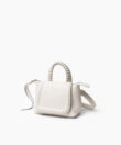 Mini Top Handle in Ivory Grained Leather