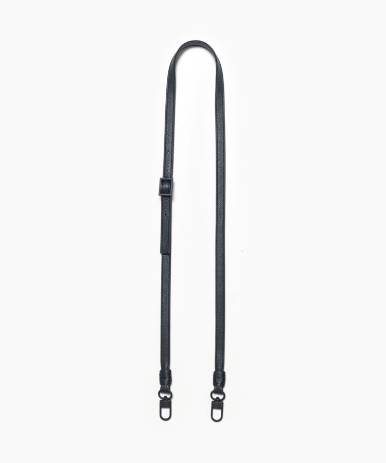 Leather Strap Black Grained Leather