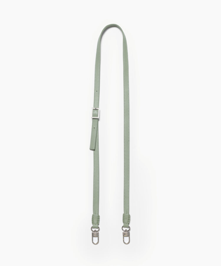 Leather Strap Sage Grained Leather