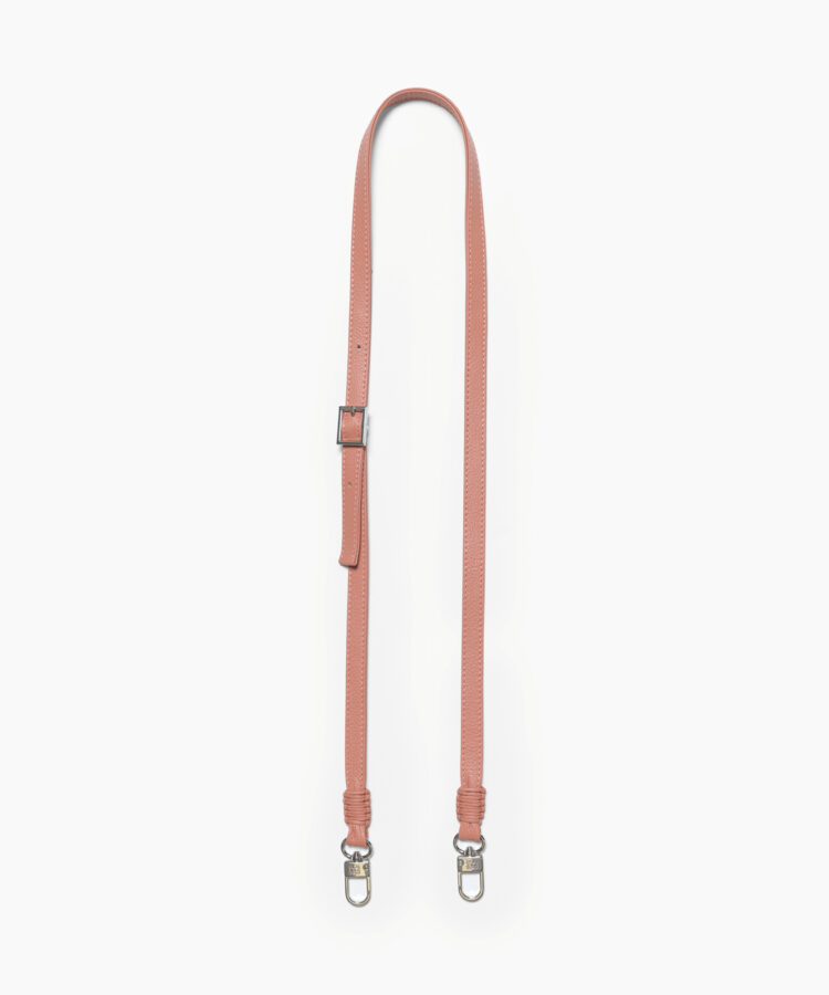 Leather Strap Peach Grained Leather