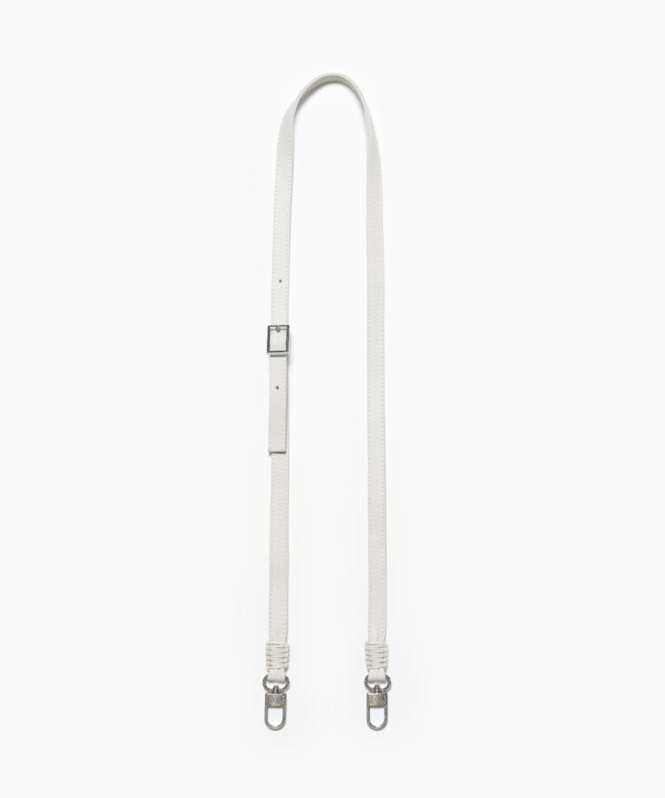 Leather Strap Ivory Grained Leather