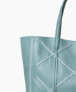 Cross Tote in Sky Grained Leather