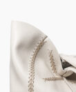 Cross Tote in Ivory Grained Leather