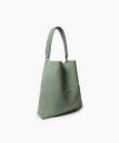 Slim M Tote in Sage Grained Leather