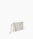 Slim Pochette in Ivory Grained Leather