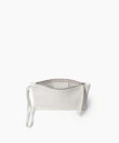 Slim Pochette in Ivory Grained Leather