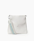 Slim Messenger Lima in Ivory Grained Leather