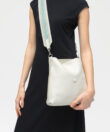 Slim Messenger Lima in Ivory Grained Leather