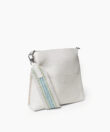 Slim Messenger Lima in Ivory Grained Leather