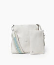 Slim Messenger Lima in Ivory Grained Leather