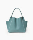 Shoulder Bag in Sky Grained Leather