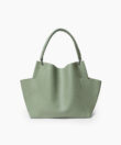Loom Shoulder Bag in Sage Grained Leather