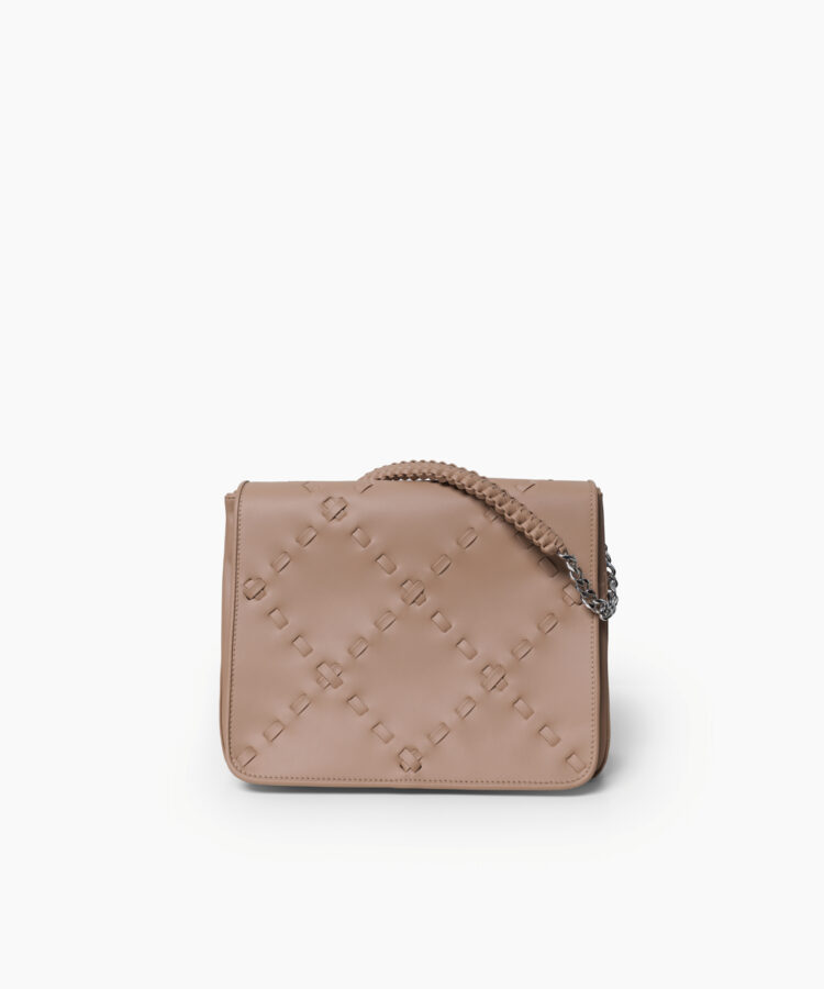 Scala Flap Bag in Mocca Smooth Leather