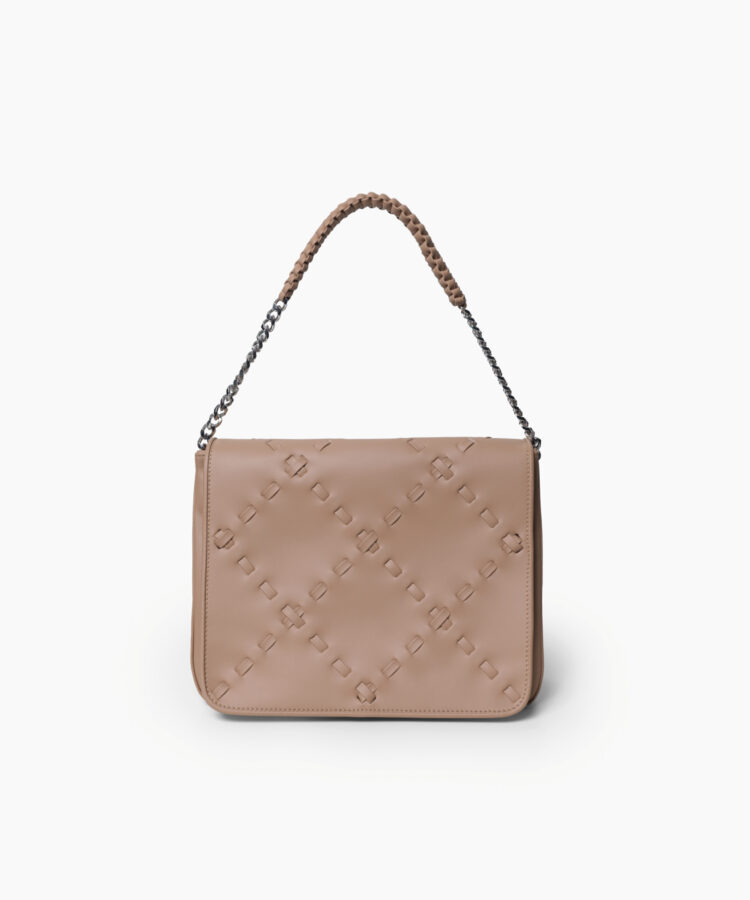 Scala Flap Bag in Mocca Smooth Leather