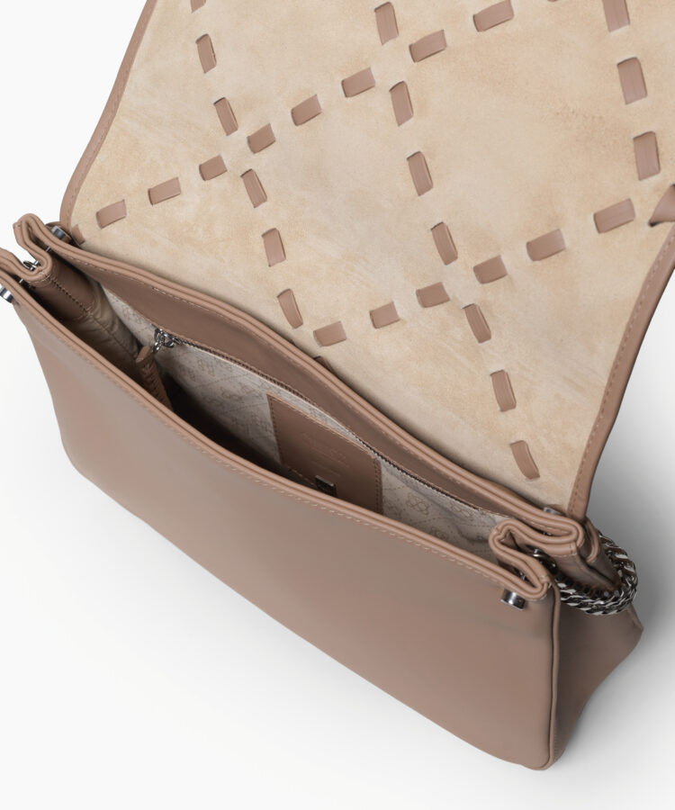 Scala Flap Bag in Mocca Smooth Leather