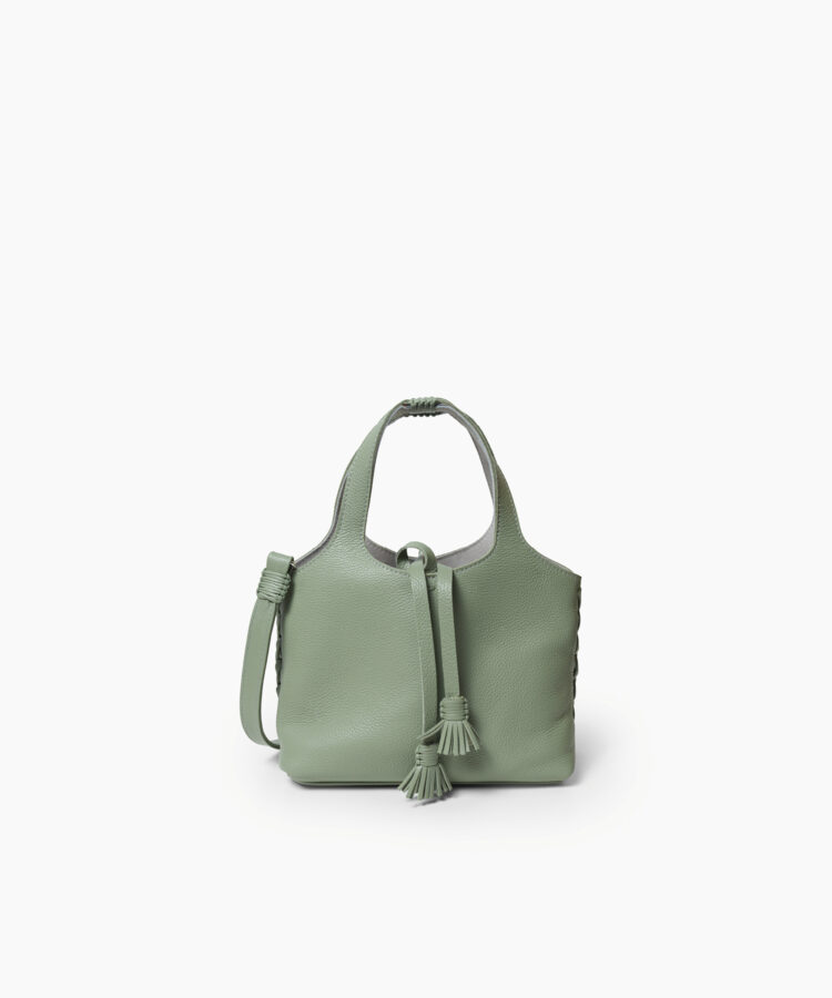 Mini City Bag in Sage Grained Leather