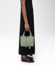 Mini City Bag in Sage Grained Leather