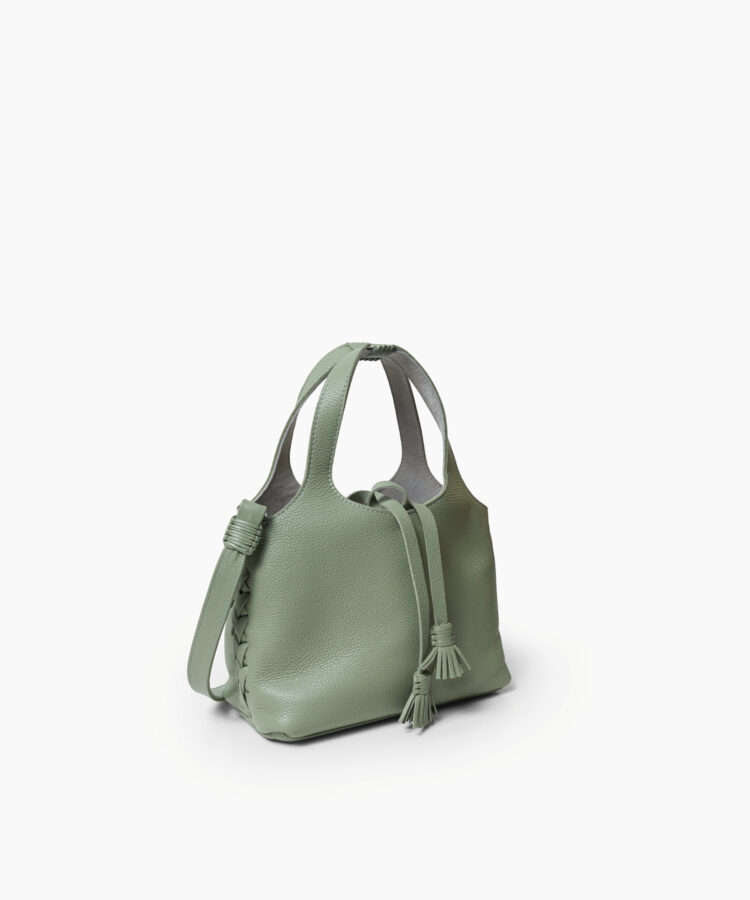 Mini City Bag in Sage Grained Leather