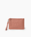 CC Pochette in Peach Grained Leather